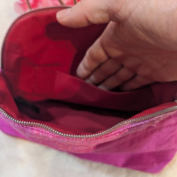Hermes Hot Pink 100% Silk Bolide Pouch/ Bag - Picture 13 of 16